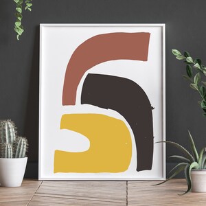 Extra large abstract wall art, printable minimalist art