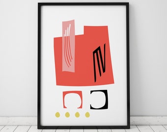 Instant Download Printable Wall Art, Minimalist Abstract Wall Art