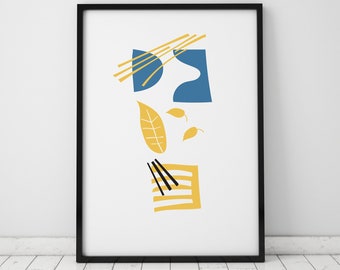 Minimalist Wall Art, Mid Century Modern Art, Printable wall art