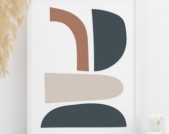 Mid Century Modern Geometric Wall Art