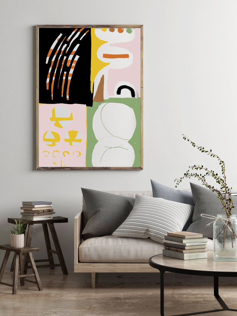 Large Wall Art Abstract Home Decor Printable Wall Art Etsy