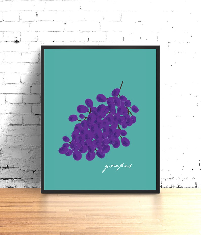 Kitchen Decor Gallery Wall Set Food Art Print Set of 6 Etsy