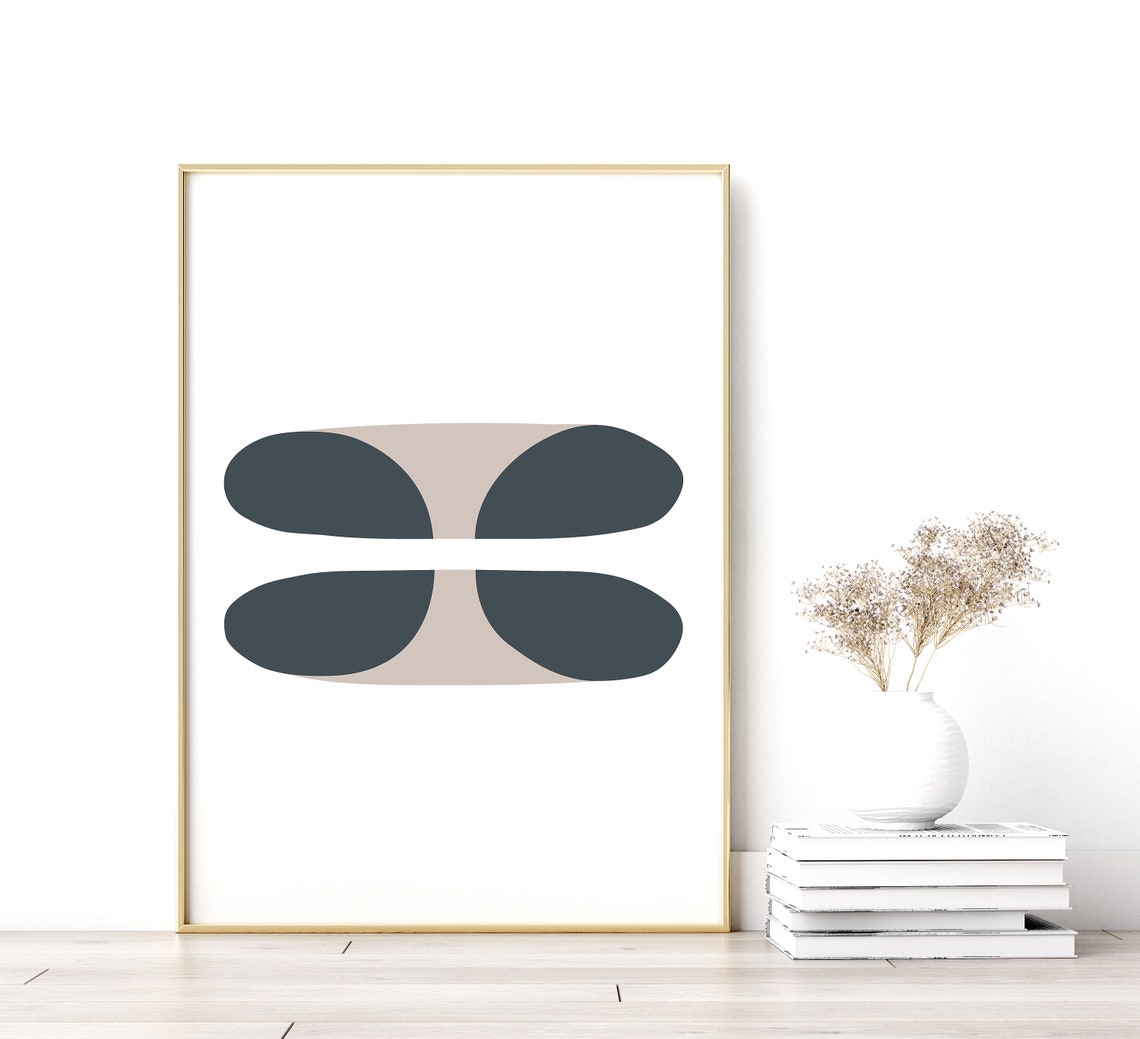 Printable Abstract Wall Art, Modern Minimalist Mid Century Modern Art ...