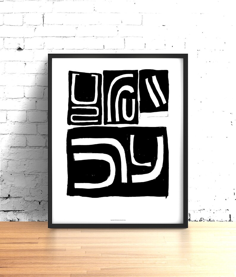 Extra Large Dining Room Abstract Print Wall Art Printable Etsy