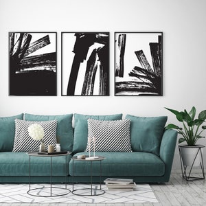 Set of 3 prints, Printable Modern wall art, Gallery wall set