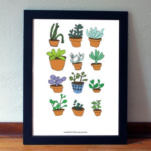 Kaktus-Printable, saftig-Wand-Dekor, niedliche Kaktus-Druck, Kaktus-Poster, druckbare Kaktus, Kakteen druckbare, Topfpflanzen Kaktus-Print