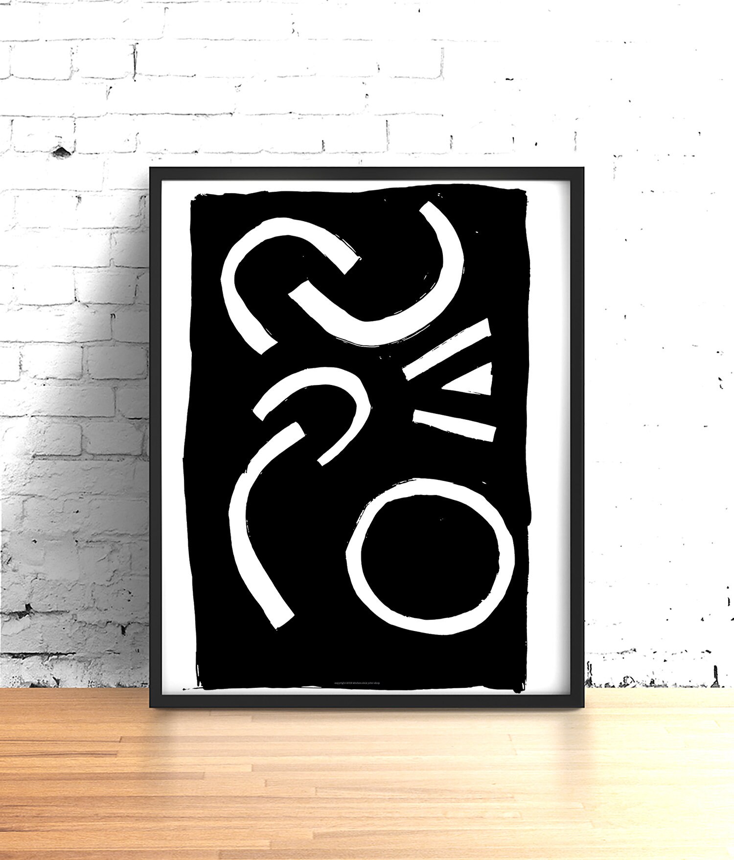 Large Abstract Wall Art, Black and White Printable Wall Art - Etsy