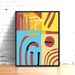Printable Modern Wall Art, Red Modern Wall Decor - Etsy