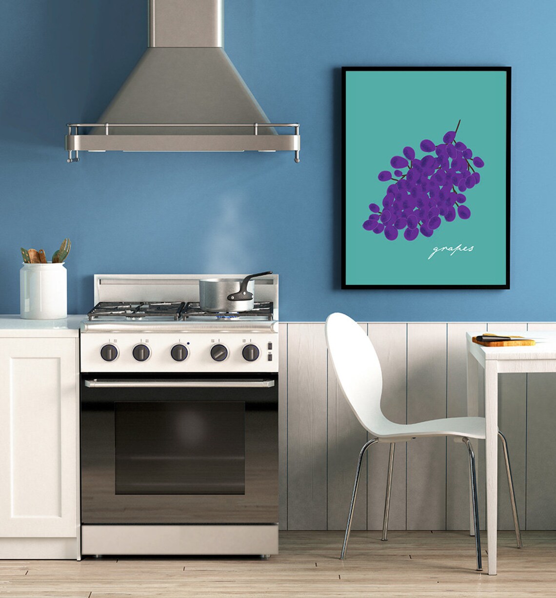 Printable Kitchen Art Fruit Illustration Kitchen Wall Decor - Etsy