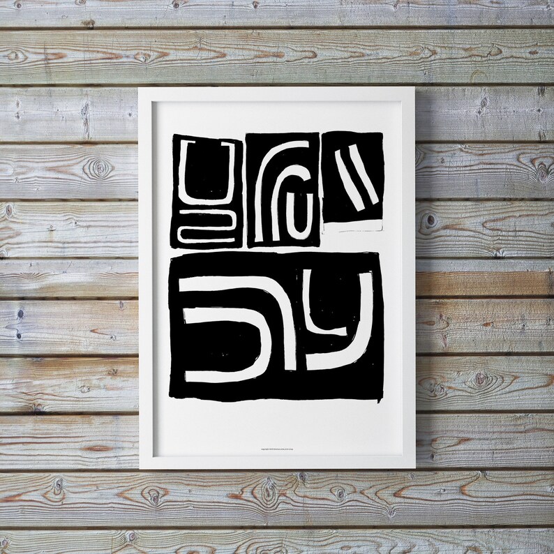 Extra Large Dining Room Abstract Print Wall Art Printable Etsy