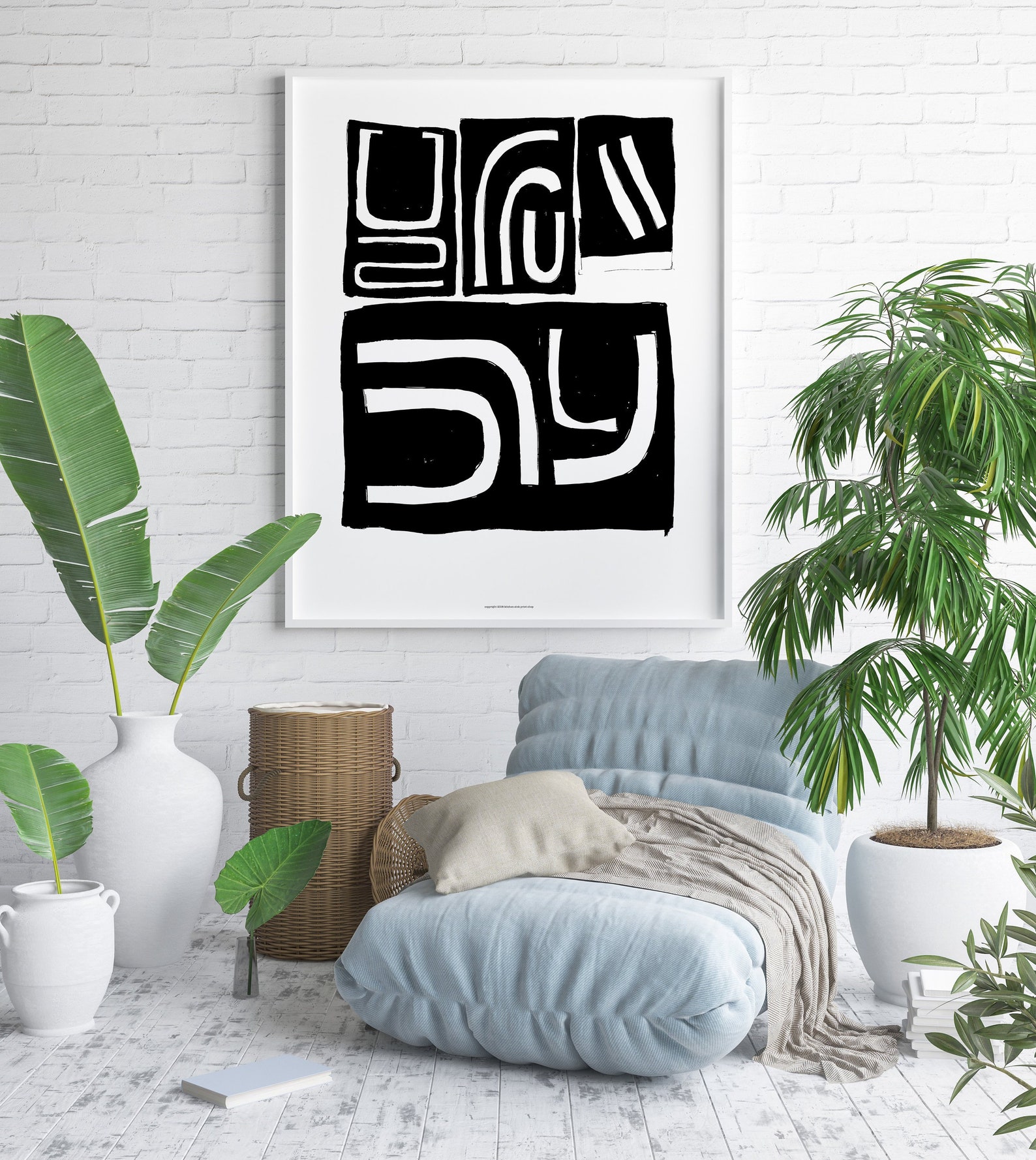 Extra Large Dining Room Abstract Print Wall Art Printable Etsy