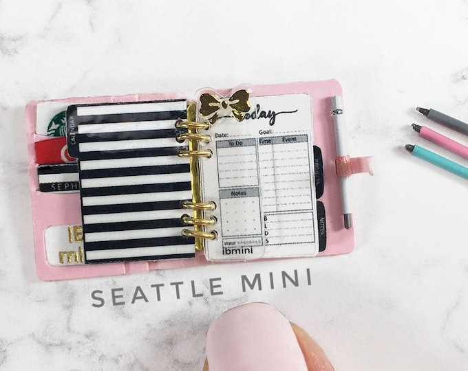 Miniature Planner Organizer Notebook Journal Etsy