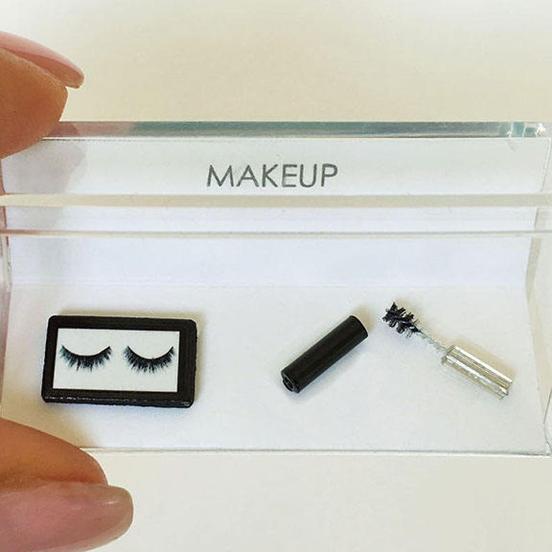 Dollhouse Miniature Makeup Cosmetic Lashes and Mascara One Etsy