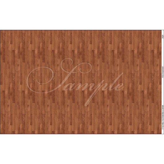 16 PCS Feuilles Revêtement Sol Autocollant Maison De Poupée - Motif Carreaux 10cm Feuille De Brick