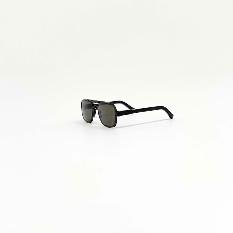 1/6 Scale Black Aviator Navigator Miniature Sunglasses for Action Figure | Fashion Royalty Integrity Toy Doll image 2