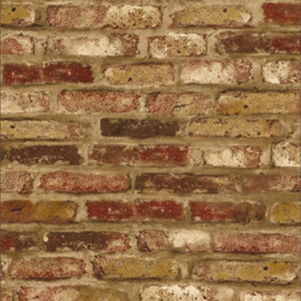 Brick Peel and Stick Wallpaper Etsy