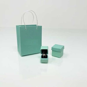 Miniatuur ring in doos sieraden geschenkdoos tas | 1/6 Speelschaal | Modepop | Zesde schaal