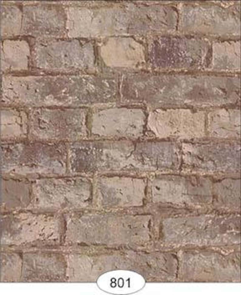 Dollhouse Peel Stick 4 Different Brick Flooring Wallpaper One Etsy Canada