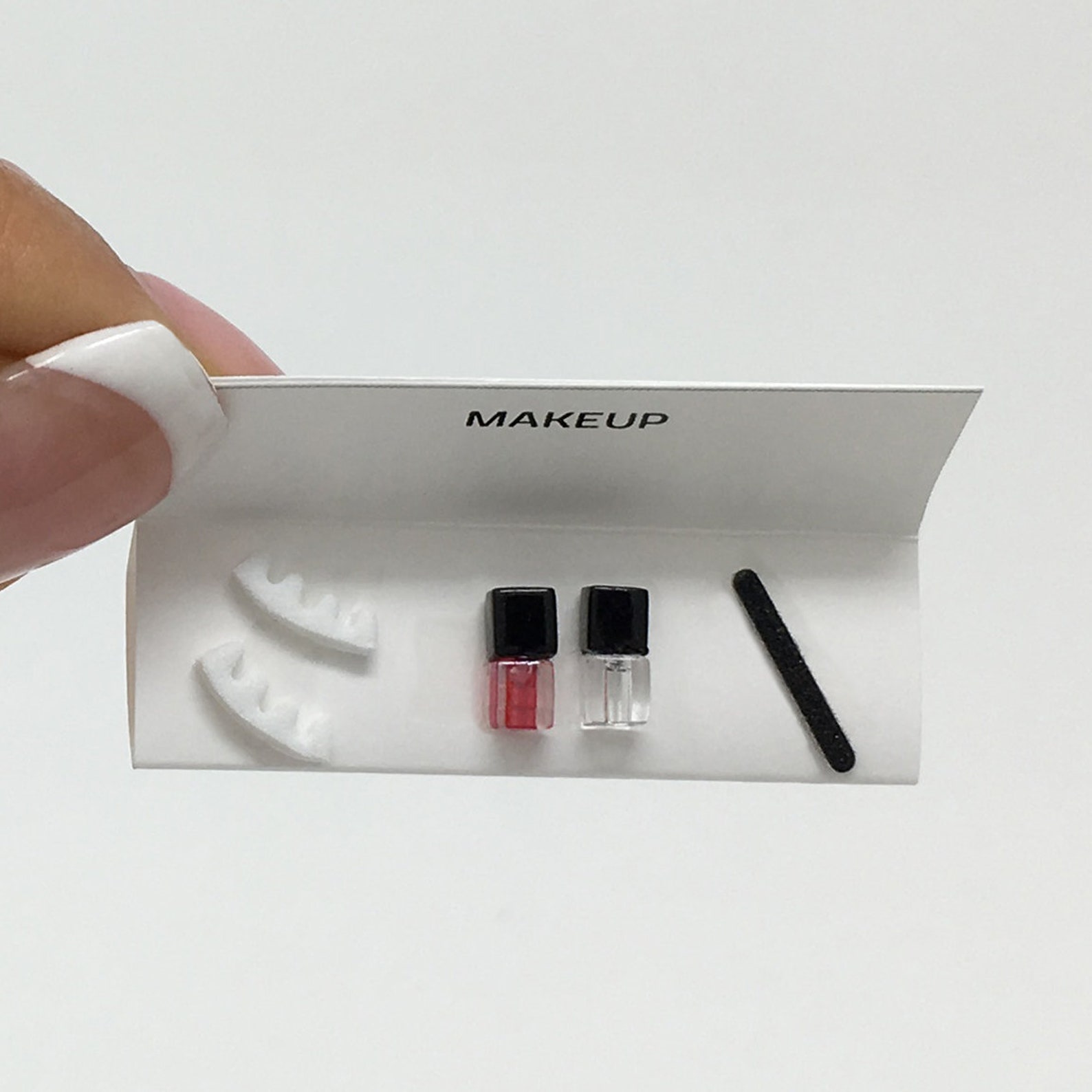 Dollhouse Miniature Makeup Cosmetic Nail Polish Set One Inch Etsy