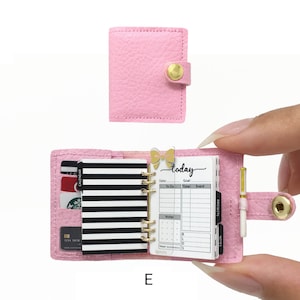 1/6 Miniature Planner in Custom Colors for Fashion Doll Royalty Blythe - Pink - Purple - Ready to Ship!