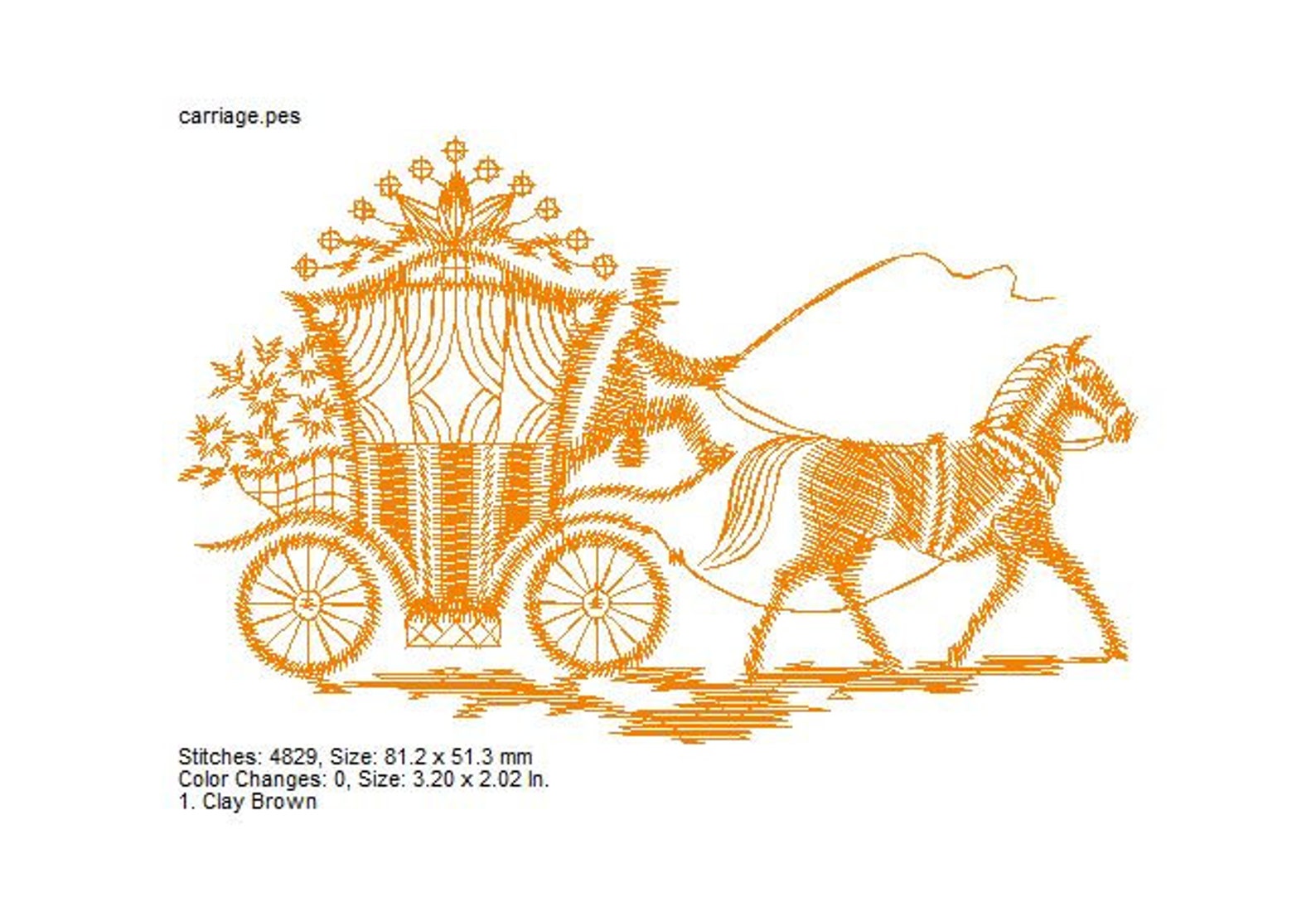 Carriage Cowboys Embroidery