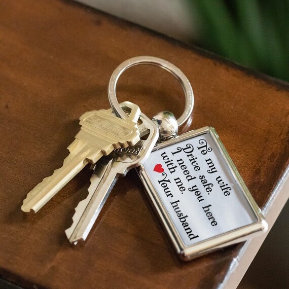 to my wife keychain