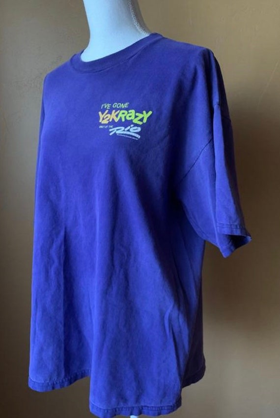1990s Y2K T-Shirt (XL) • Vintage Y2K Year 2000 Pa… - image 4