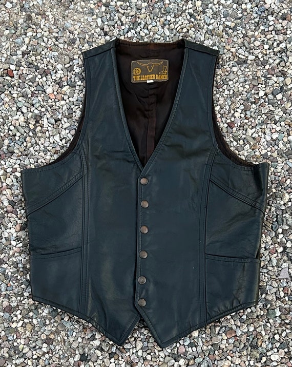 The Leather Ranch Genuine Leather Vest (Size 44)  