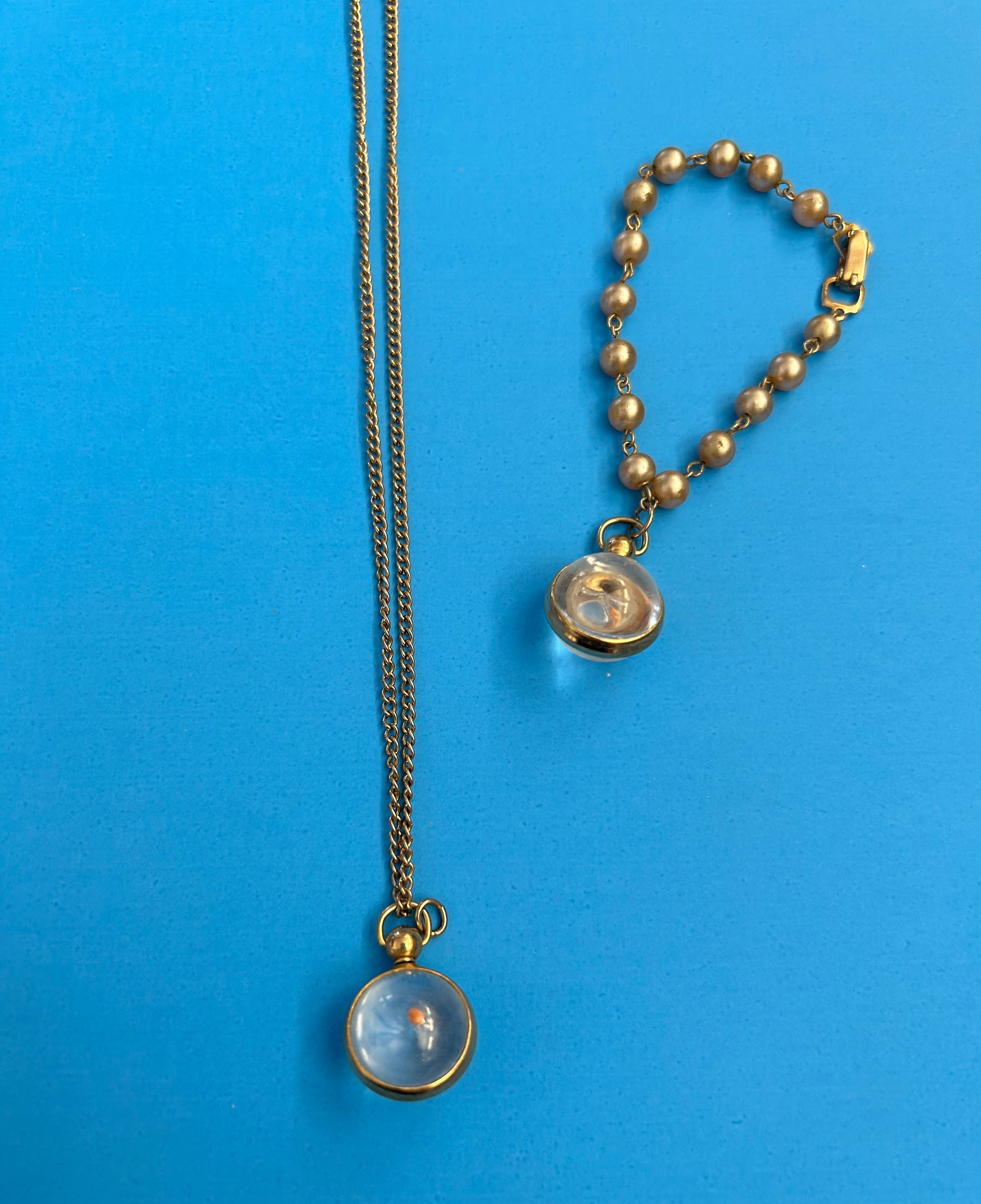 GRATITUDE Vintage Gold & Pearl Round Pendant – Mustard Seed Jewelry