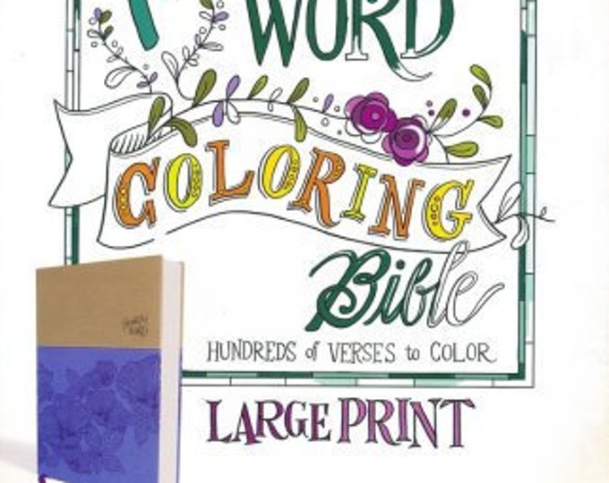 LARGE PRINT NIV Coloring Bible for Bible Journaling - Beautiful Word