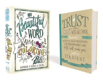 LARGE PRINT NIV Coloring Bible for Bible Journaling - Beautiful Word