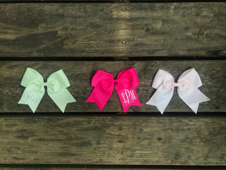 5 Inch Monogram Bow