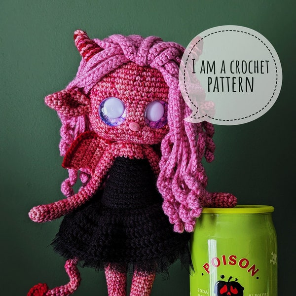 Lilith the Demon - Crochet Amigurumi Pattern