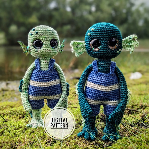 Lochlan le monstre du lac - Patron Amigurumi au crochet