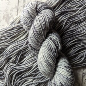 Tuesday's Grey and Wednesday Too - Hand dyed superwash merino