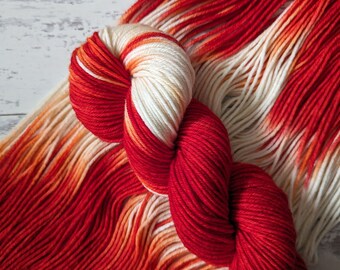 Toadstool - Hand dyed superwash merino