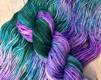 Fluorite - Hand dyed superwash merino