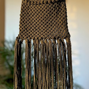 Baumwoll-Makramee-Handtasche