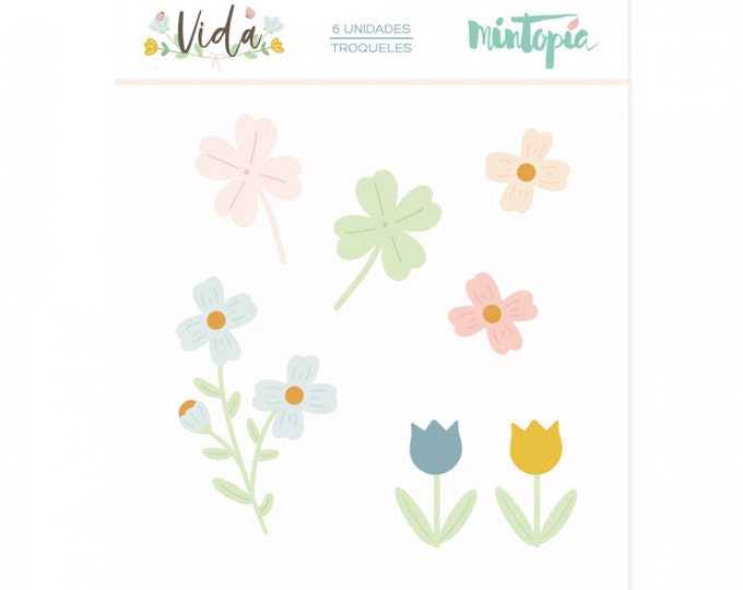 Mintopia Vida - Flores metal die