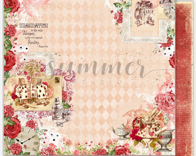 Summer Studio - Alice in Wonderland - 12x12" single sheet