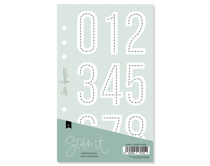 Lora Bailora Volver - Numeros lineal sewing template