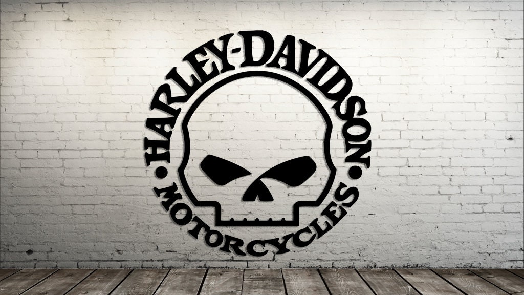 Harley-Davidson Ice Cube Tray, 3D Willie G Skull Logos Custom Silicone -  Black