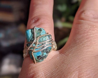 Custom Wrapped Statement Gemstone Rings