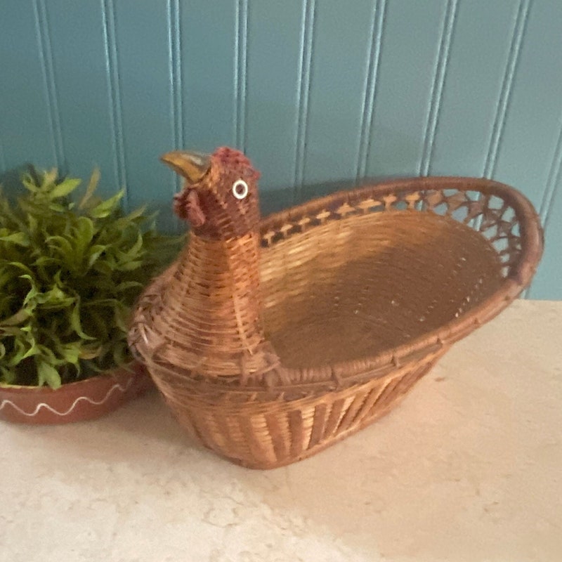 Large Wicker Basket - Etsy
