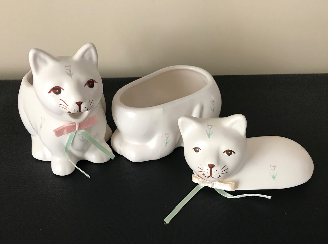 Vintage Cat Creamer and Sugar/Summit Collection Cat Creamer Etsy