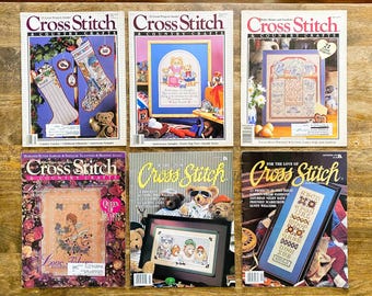 Vintage Cross Stitch Pattern Magazine: Vintage Needlework