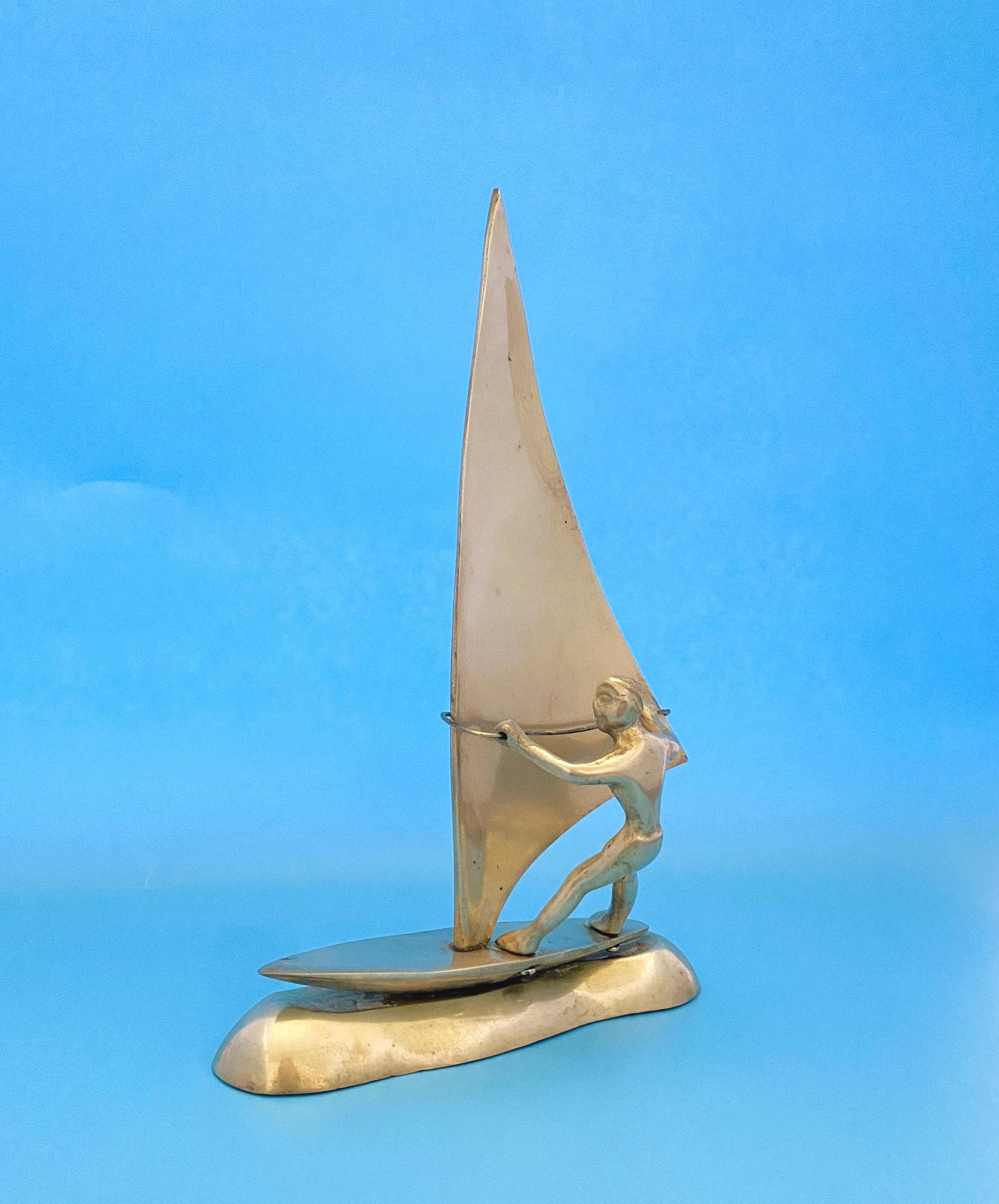 Vintage Surfer Statue - Etsy