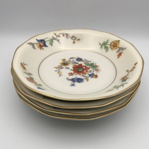 Vintage Limoges France Theodore Haviland Pierrefonds Coupe Soup Bowls/Soup Bowls Pierrefonds By Haviland/Pierrefonds Coupe Soup Bowls/Set 4