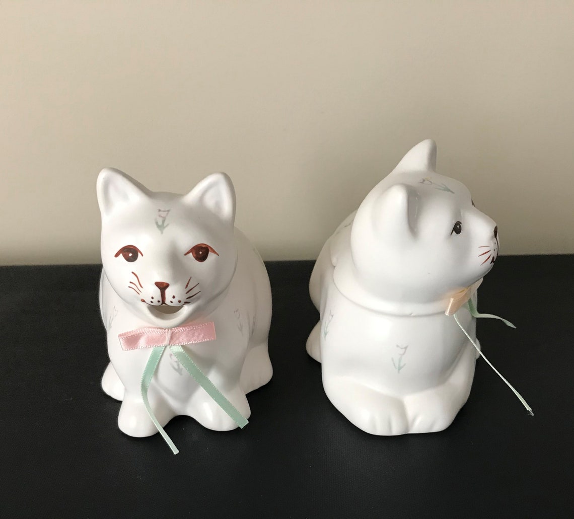 Vintage Cat Creamer and Sugar/Summit Collection Cat Creamer Etsy