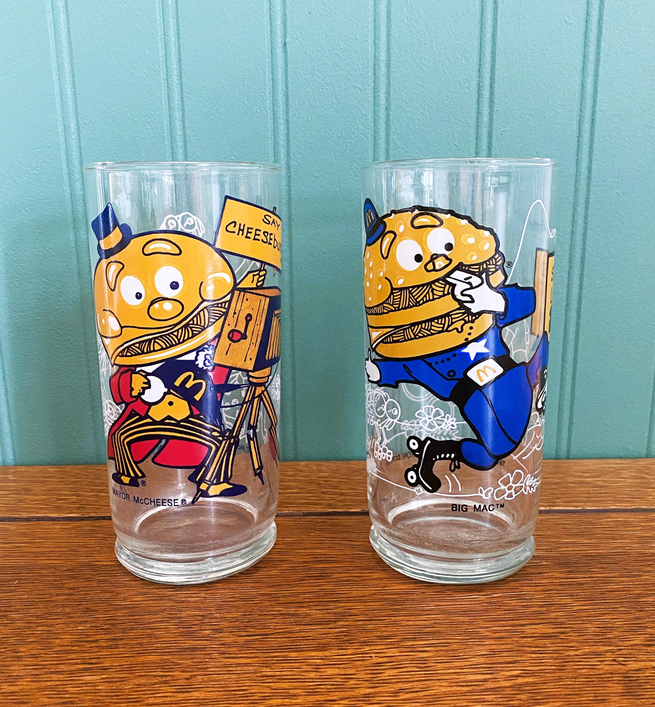 1977年　マクドナルドランド　グラス　コンプリートセット　12本 McDonald's Vintage 1977 Collector Series Complete Set of 3